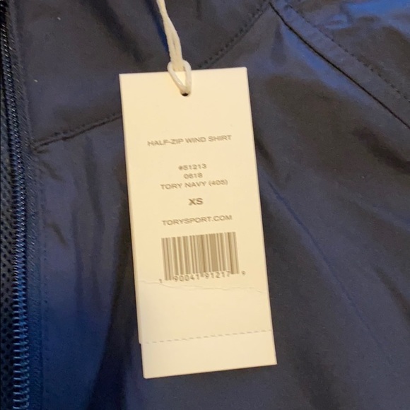 Tory Burch sport BNWT xs half zip wind shirt - Picture 3 of 7